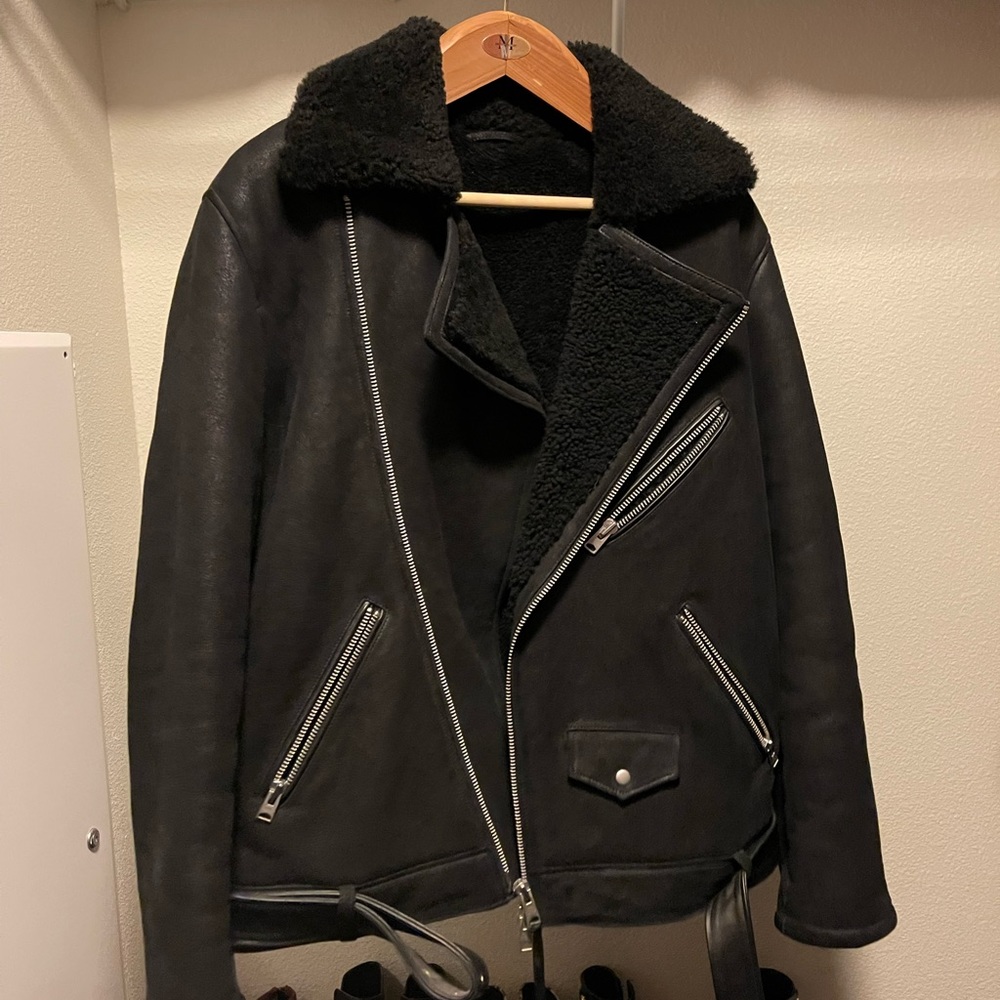 Mens AllSaints Sherling jacket